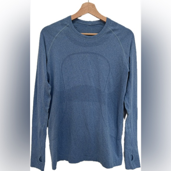 ✨Lululemon Athletica Run: Swiftly Tech Long Sleeve Limitless Blue Size 10 - Picture 7 of 16